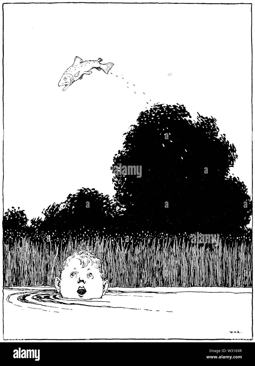 Page 085 l'illustration, l'eau les bébés Banque D'Images