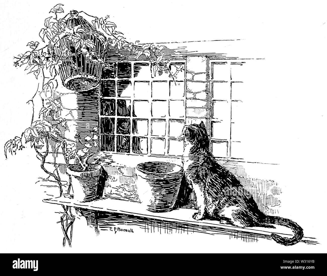 Page 103 l'illustration dans la cheminée Sphinx Banque D'Images