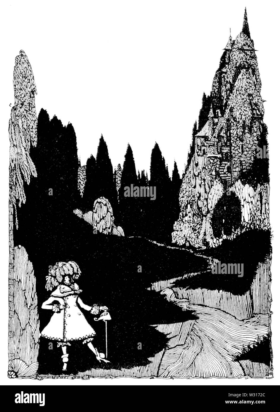 Page 109 de l'illustration des contes de Charles Perrault (Clarke, 1922) Banque D'Images