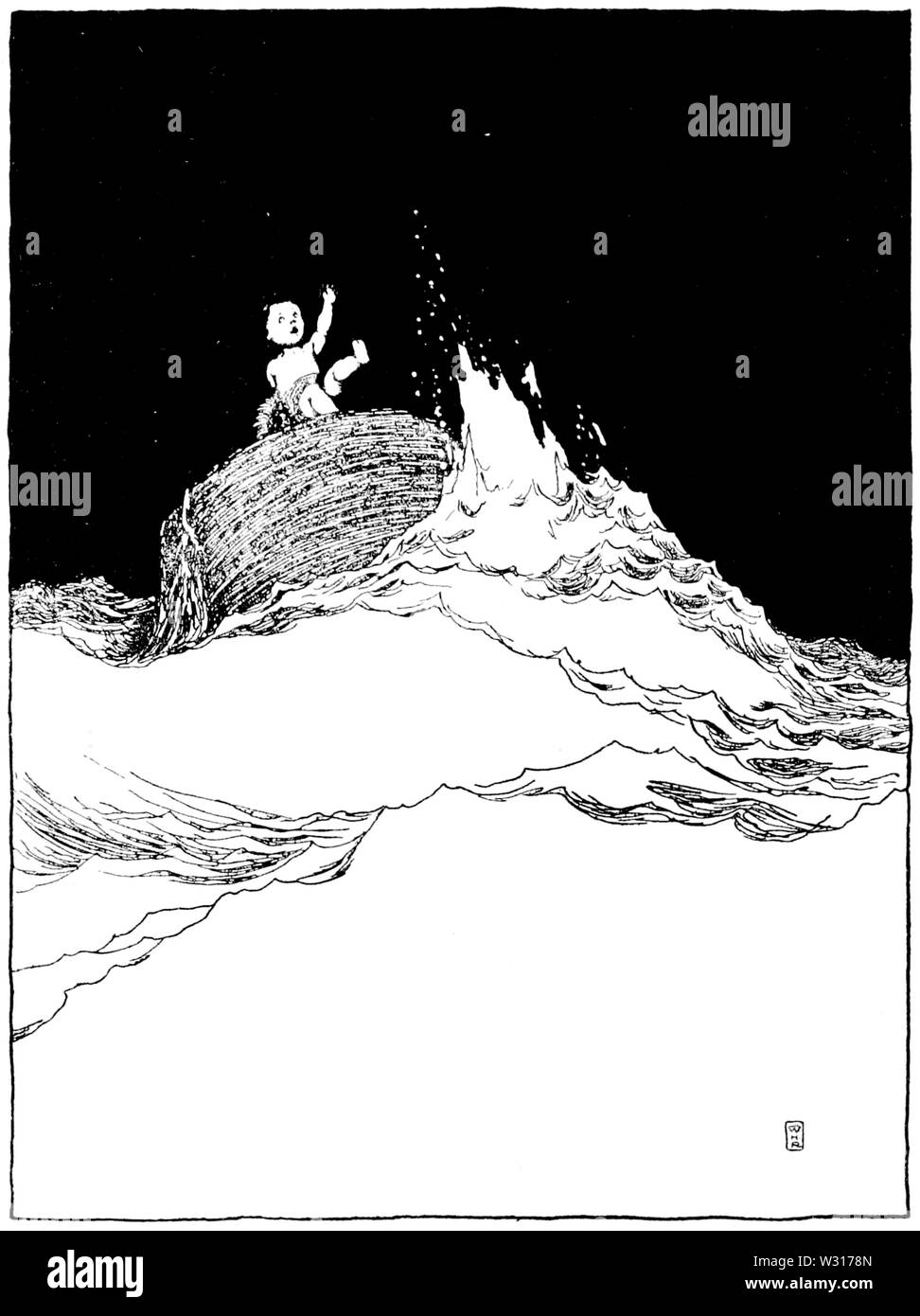 Page 123 l'illustration, l'eau les bébés Banque D'Images