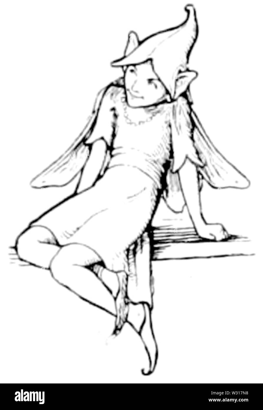 Page 18 illustration en plus d'anglais Fairy Tales Banque D'Images