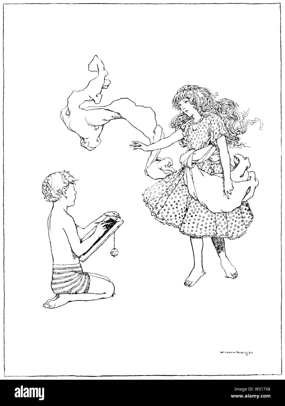 Page 205 l'illustration, l'eau les bébés Banque D'Images