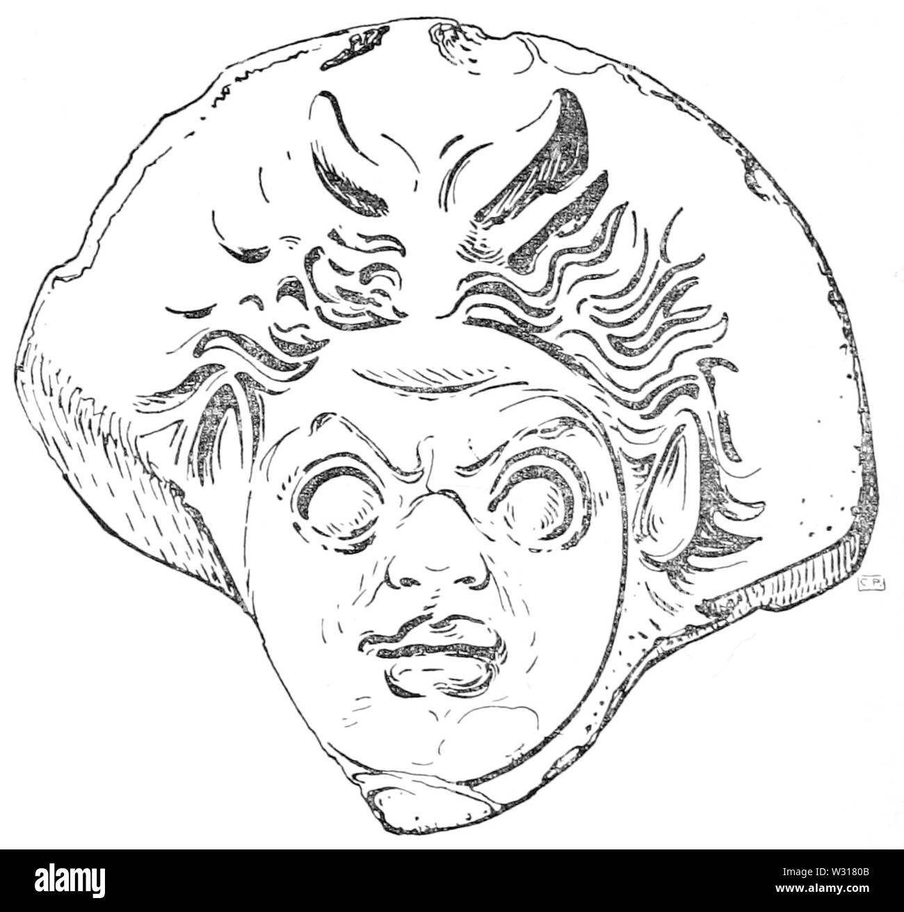 La page 224 fig 10, le détail de l'illustration Folk-Lore, vol 14 Banque D'Images