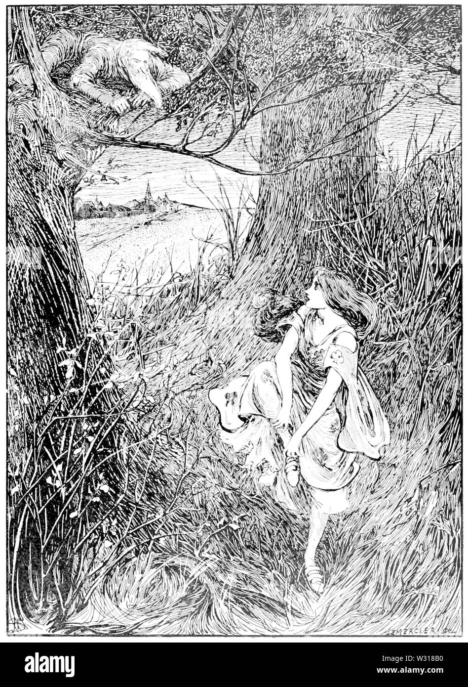 Page 3 l'illustration dans les contes d'Andersen (Stratton) Banque D'Images