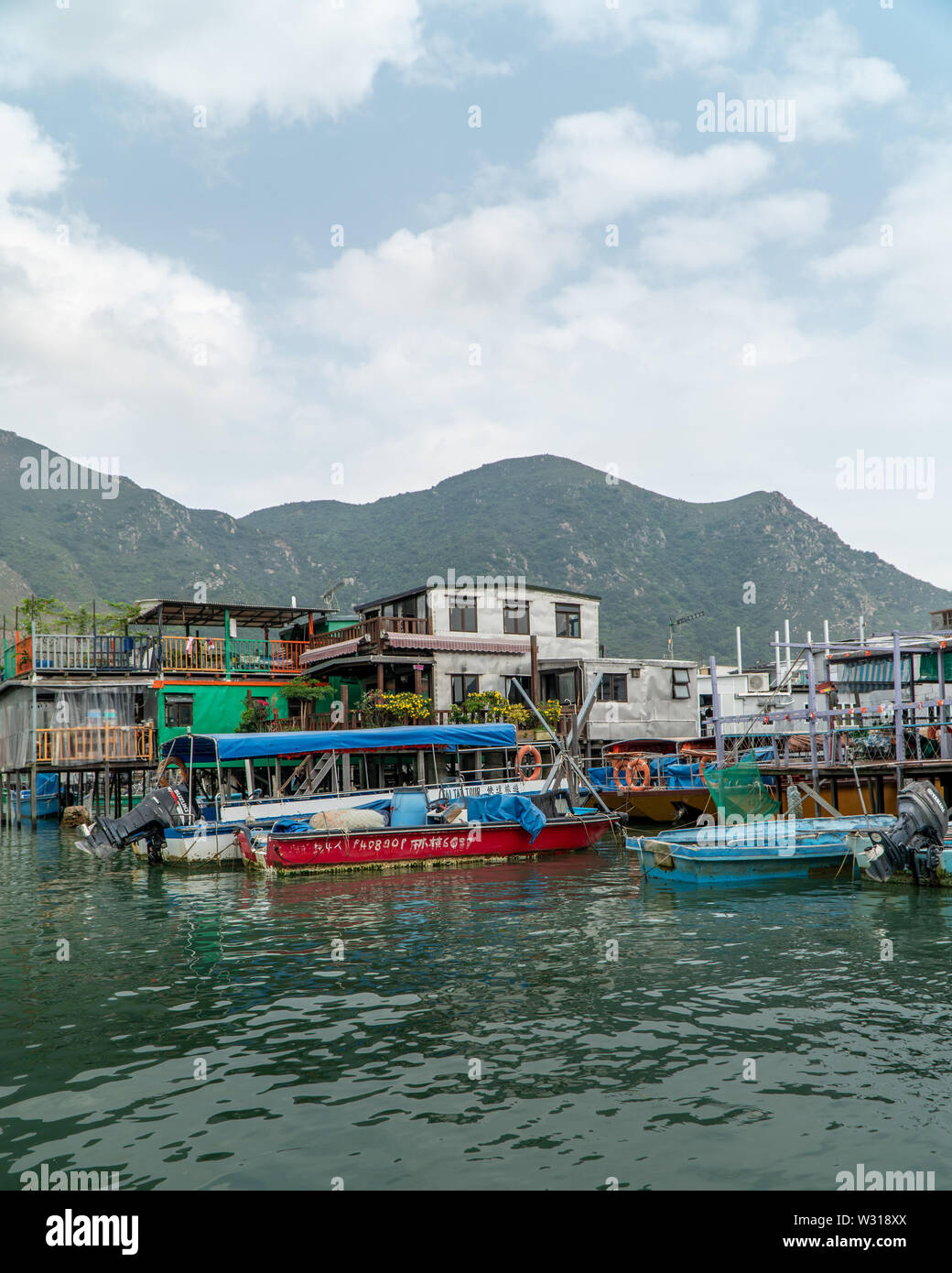 Tai O, village fishermann à Hong Kong Banque D'Images