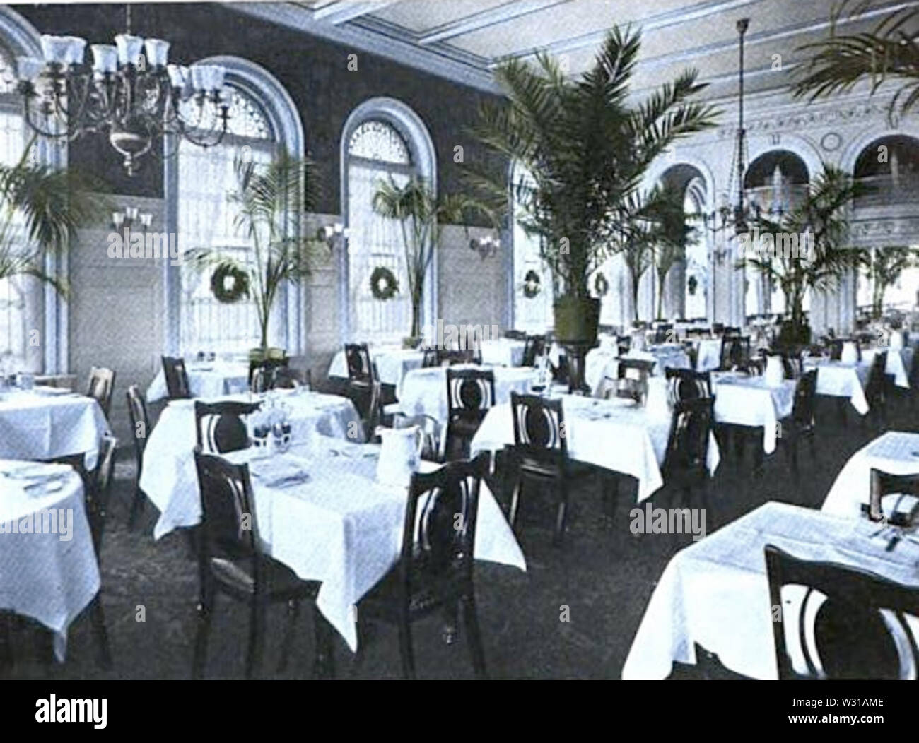 Salle à manger ca ParkersHotel1910 Boston Banque D'Images