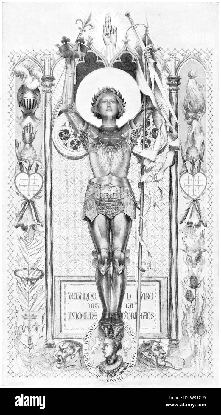 Souvenirs personnels de Jeanne d'Arc (1895) - page de titre Banque D'Images