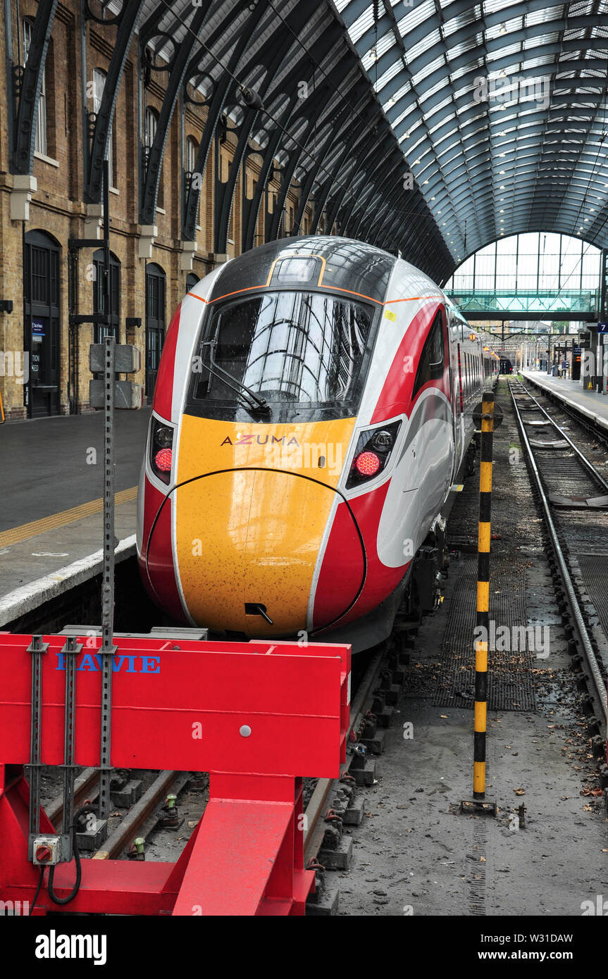 Classe 800 LNER Azuma à King's Cross Station, London, England, UK Banque D'Images