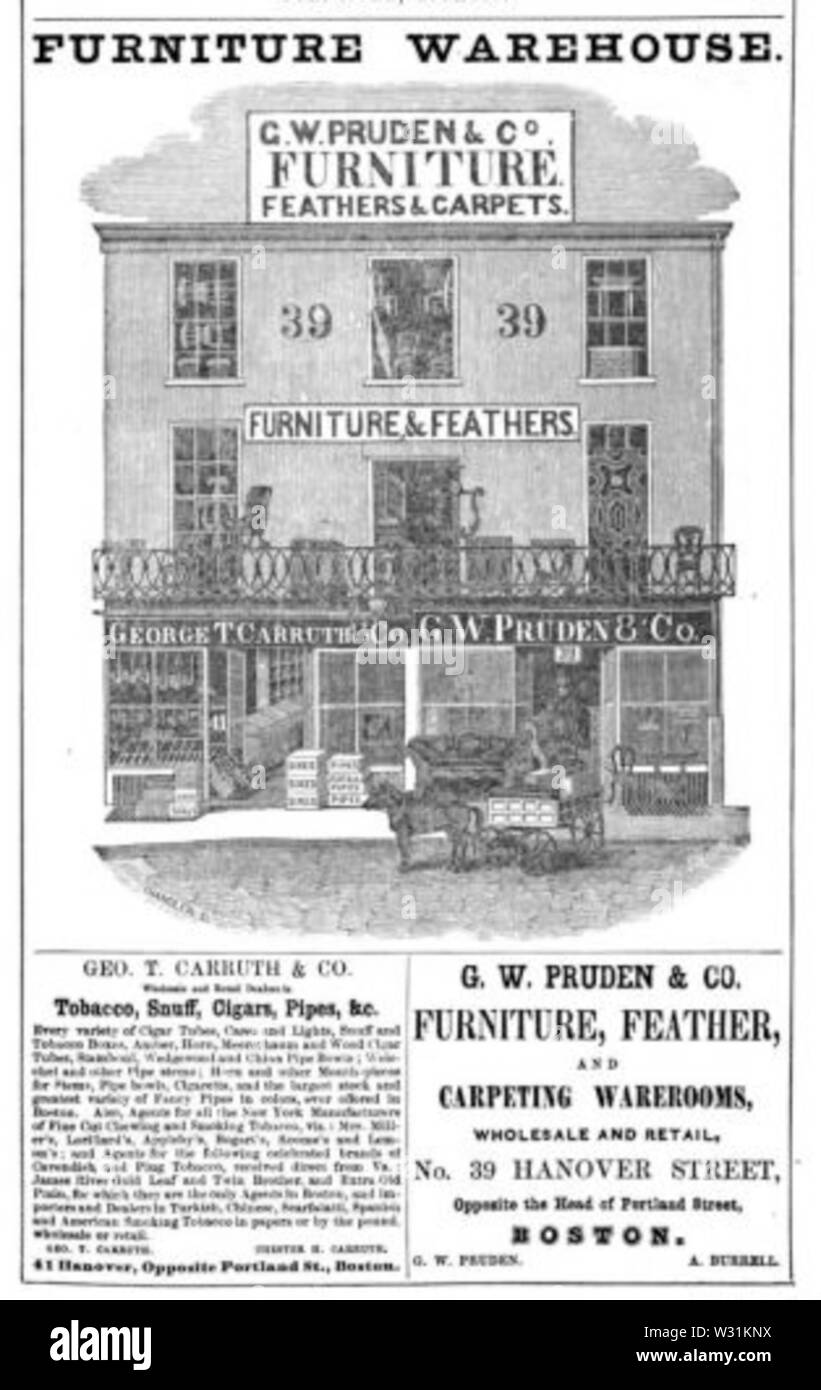 BostonDirectory 1850 Pruden Banque D'Images