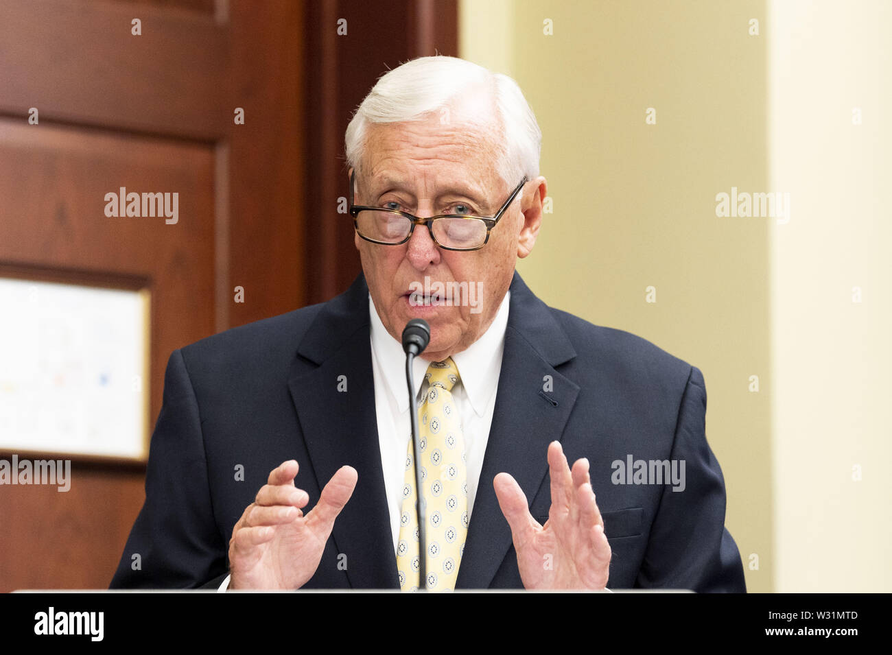 Washington, D.C., USA. 11 juillet, 2019. Représentant des États-Unis Steny Hoyer (D-MD) parlant à la Black Caucus Santé Maternelle au sommet des intervenants le Capitole à Washington, DC Le 11 juillet 2019. Crédit : Michael Brochstein/ZUMA/Alamy Fil Live News Banque D'Images