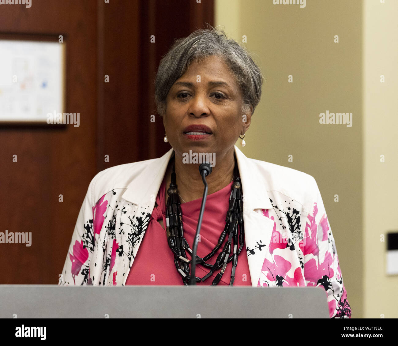 Washington, D.C., USA. 11 juillet, 2019. Représentant des États-Unis BRENDA LAWRENCE (D-MI) parlant à la Black Caucus Santé Maternelle au sommet des intervenants le Capitole à Washington, DC Le 11 juillet 2019. Crédit : Michael Brochstein/ZUMA/Alamy Fil Live News Banque D'Images