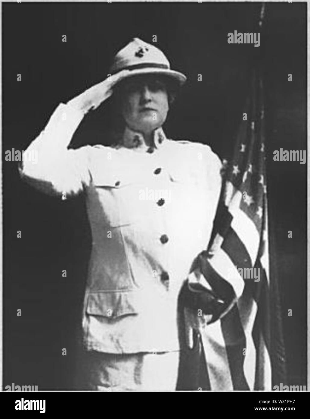 Sergent Recruteur Lillian Russell, US Marine Corps Banque D'Images