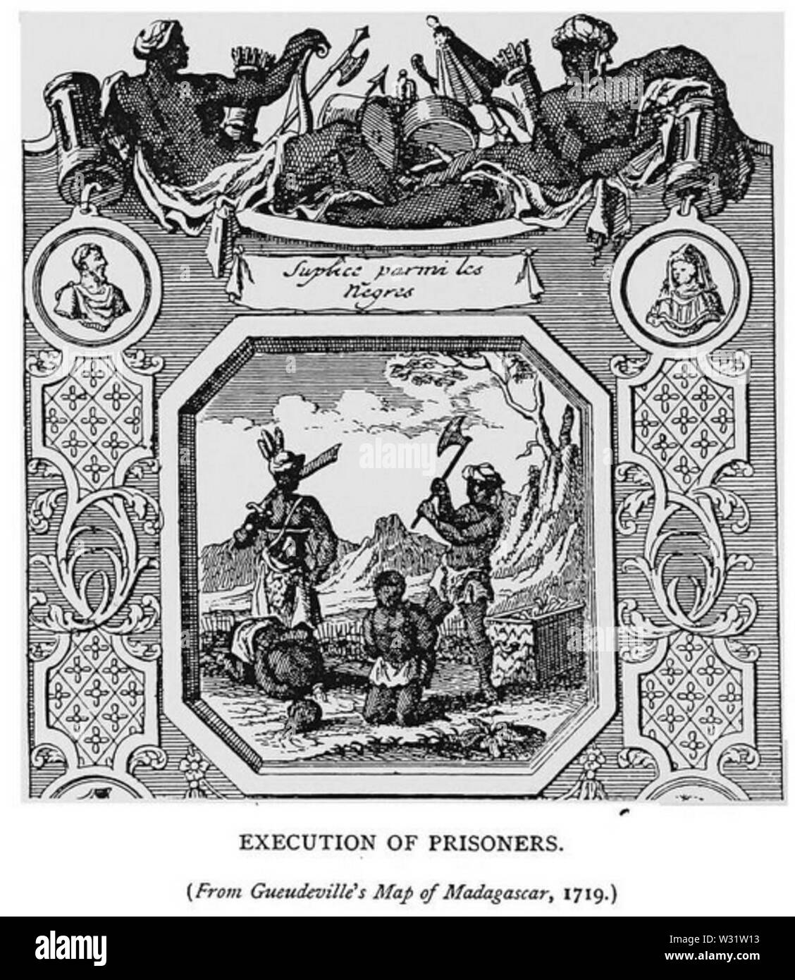 L'exécution de Robert Drury Banque D'Images