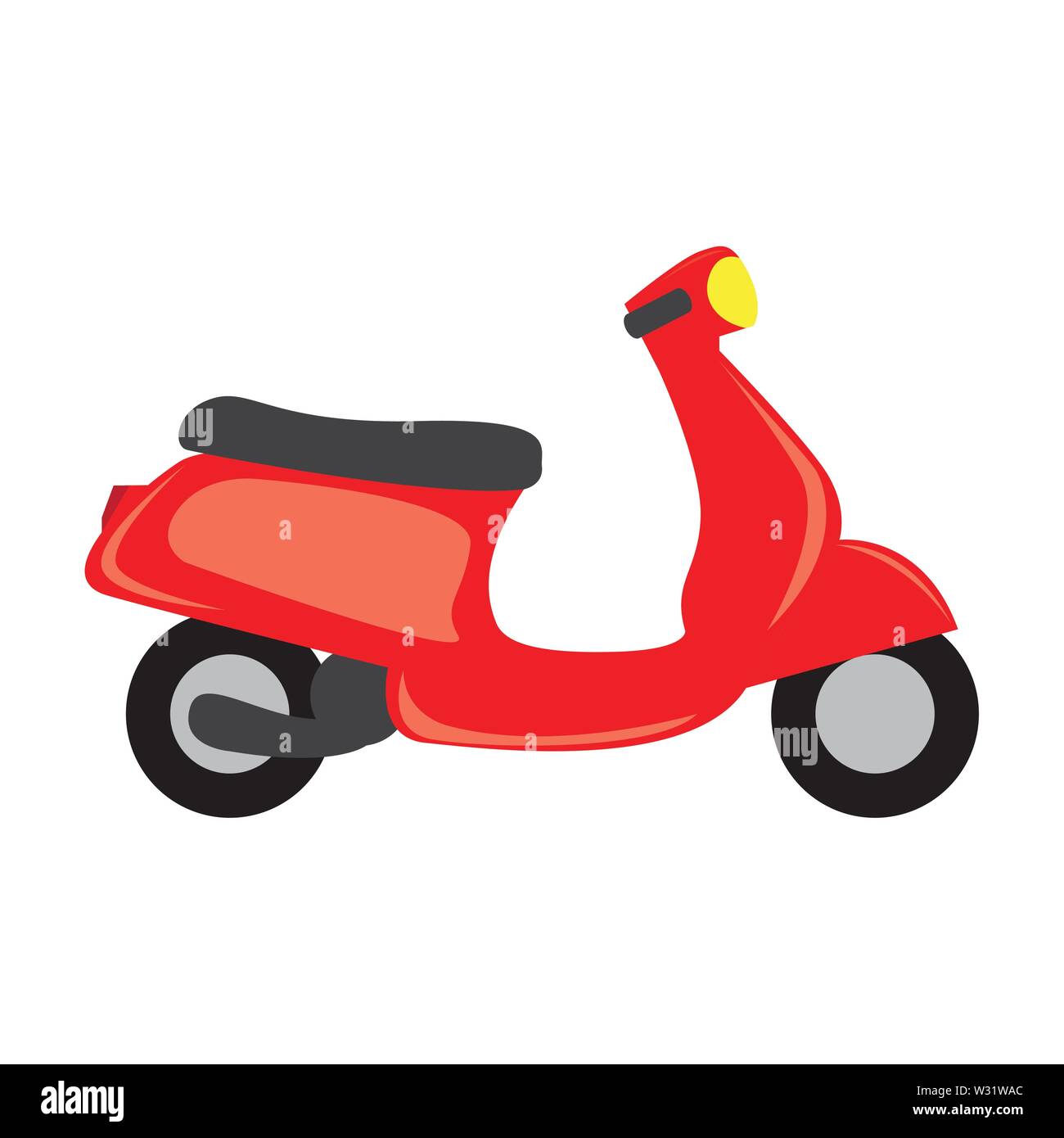 Icône Moto isolé sur fond blanc - Vector Illustration de Vecteur