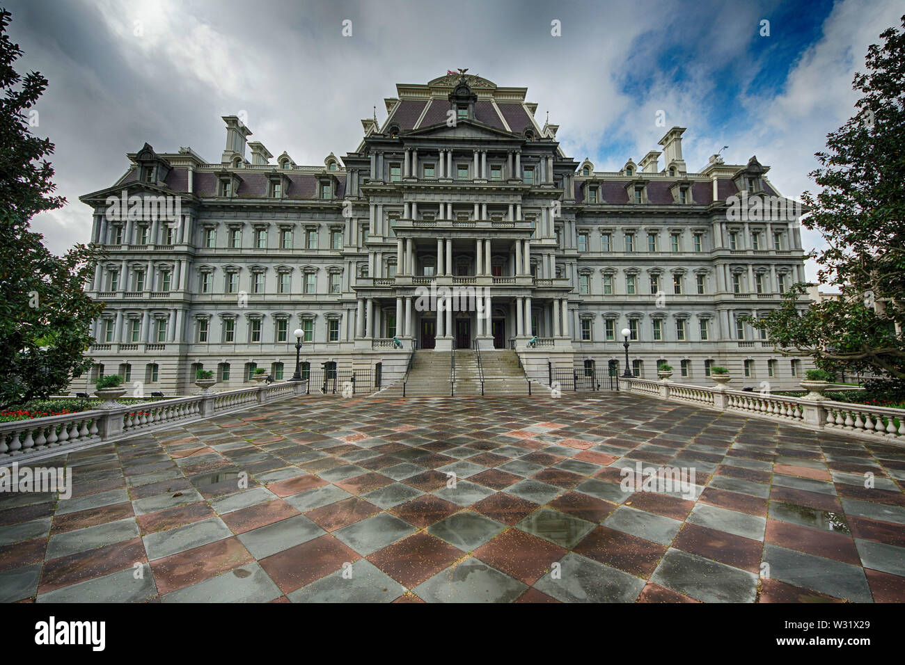 Le Eisenhower Executive Office Building Om Washington DC Banque D'Images