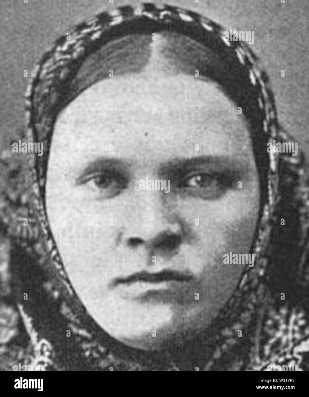 Femme Russe Vareya Caucasoid de Mongoloïde eurasienne Banque D'Images