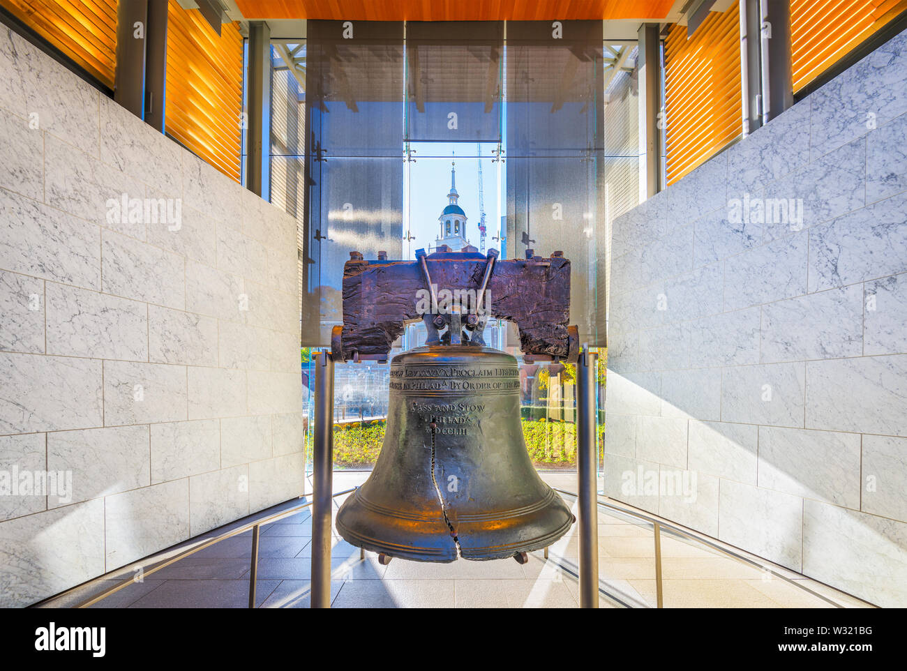 Philadelphie, Pennsylvanie, USA à la Liberty Bell. Banque D'Images