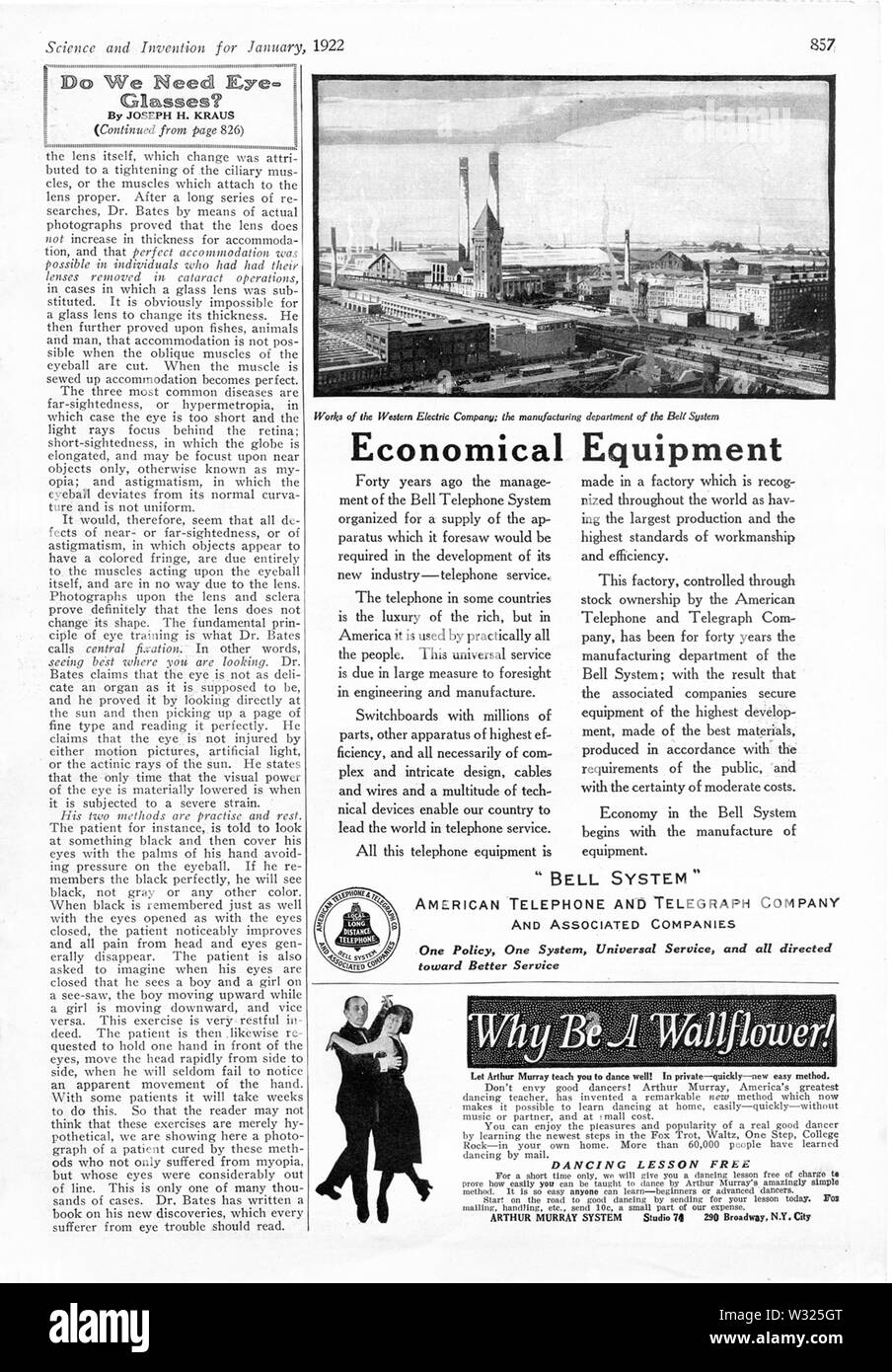 La science et l'Invention, Jan 1922 pg857 Banque D'Images