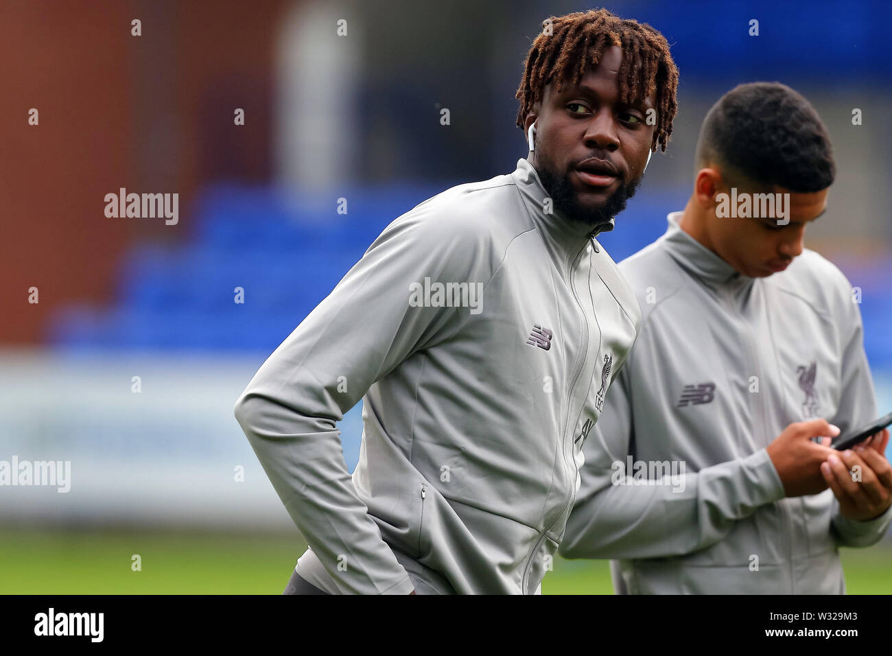 Birkenhead, UK. 11 juillet, 2019. Divock originaux de Liverpool avant le match amical d'avant saison entre Tranmere Rovers et Liverpool au Prenton Park le 11 juillet 2019 à Birkenhead, Angleterre. (Photo par Tony Taylor/phcimages.com) : PHC Crédit Images/Alamy Live News Banque D'Images