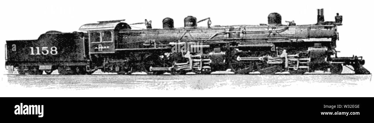 Locomotive à vapeur mallet Banque D'Images