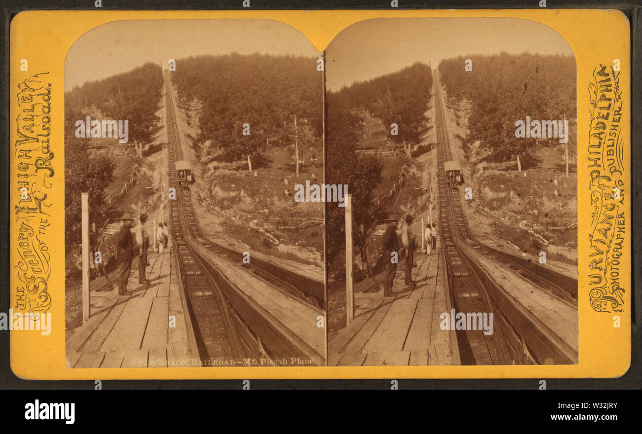 Switchback Railroad Mt Pisga avion, par Purviance, W T (William T) Banque D'Images