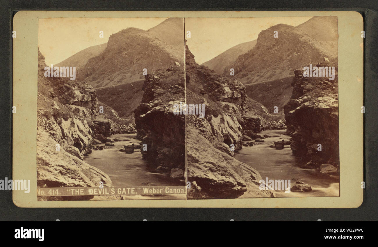 Le Devil's Gate, Weber, Canon par Weitfle, Charles, 1836-1921 Banque D'Images