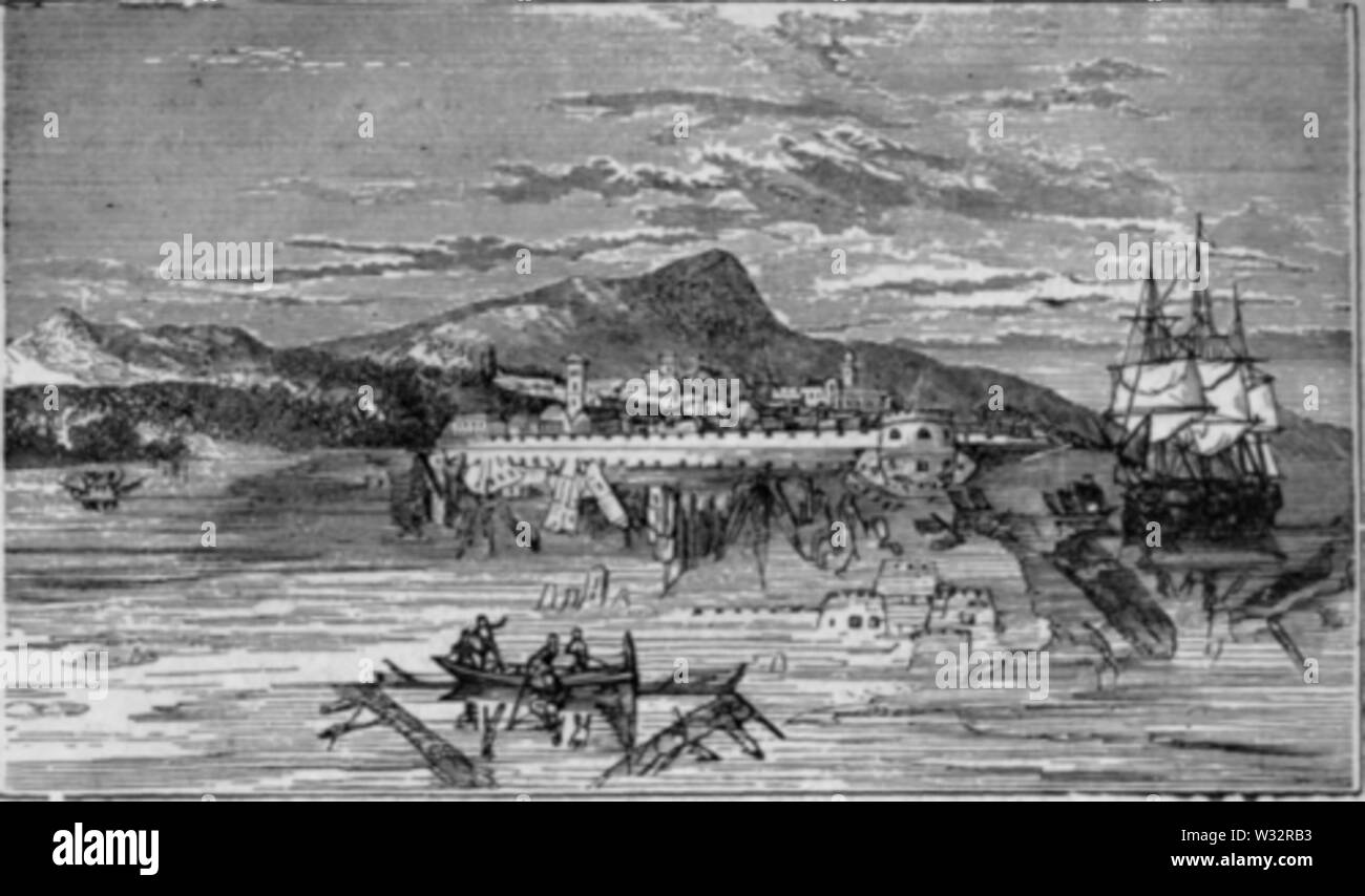 La Fata Morgana, comme observé dans le port de Messine Banque D'Images