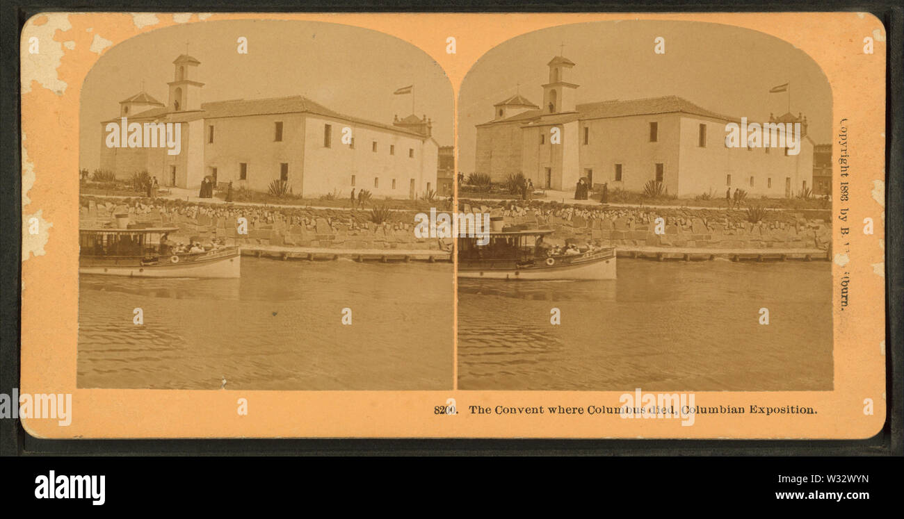 Le couvent où Colomb est mort, Columbian Exposition, par Kilburn, B W (Benjamin West), 1827-1909 2 Banque D'Images