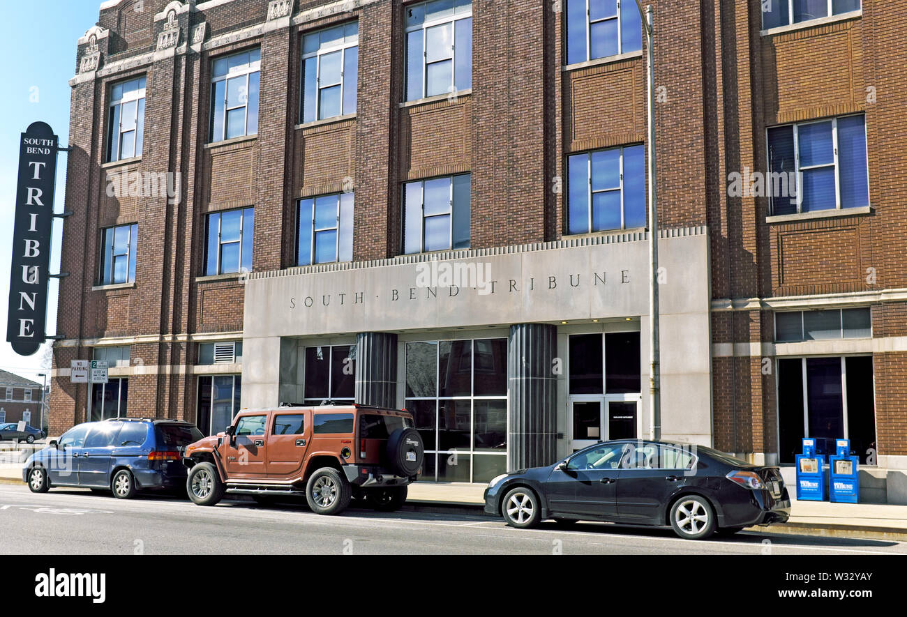 Quartier Général De South Bend Tribune À South Bend, Indiana, États-Unis. Banque D'Images