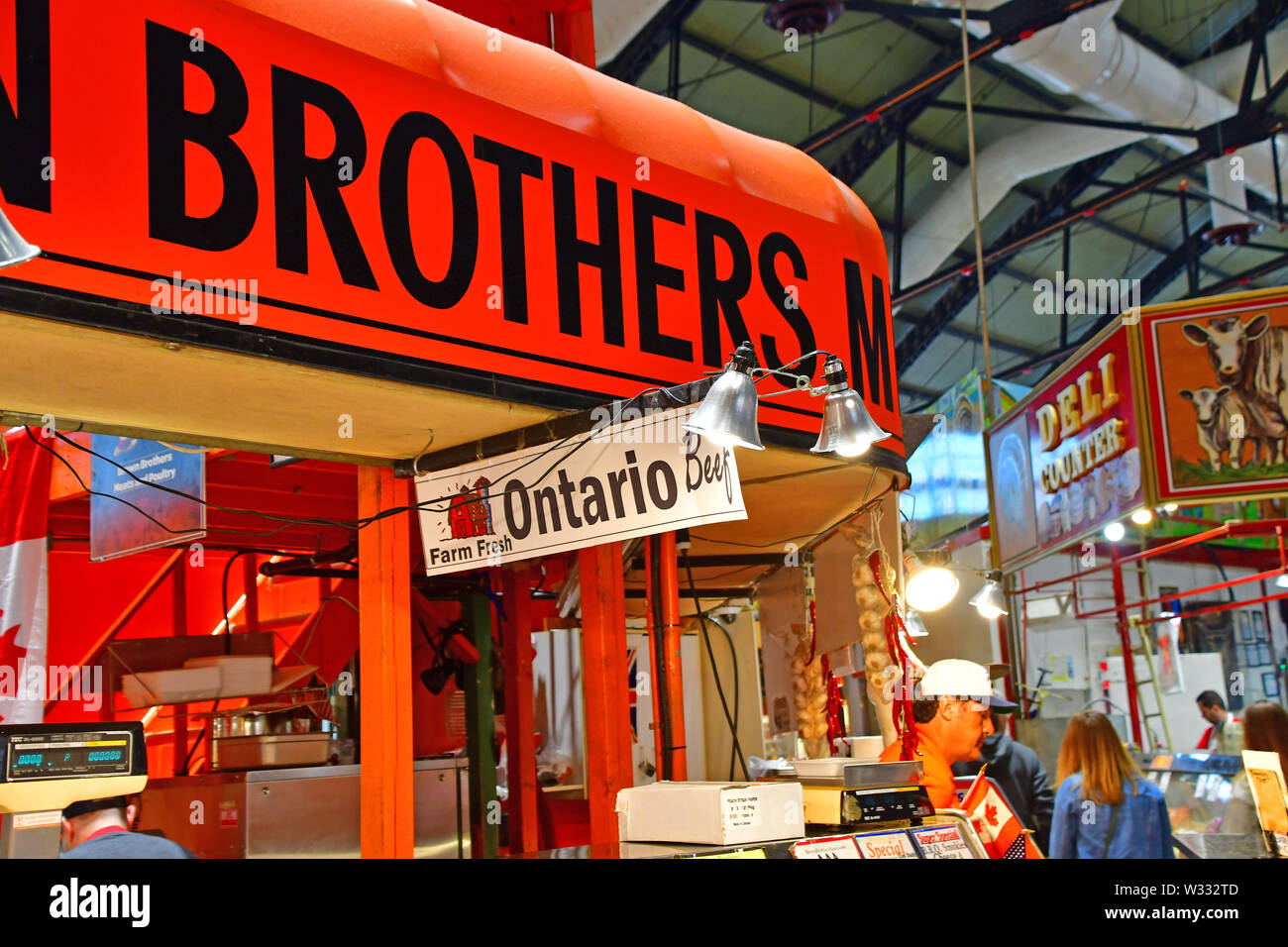 Vues de l'emblématique du marché de Downtown Toronto Banque D'Images