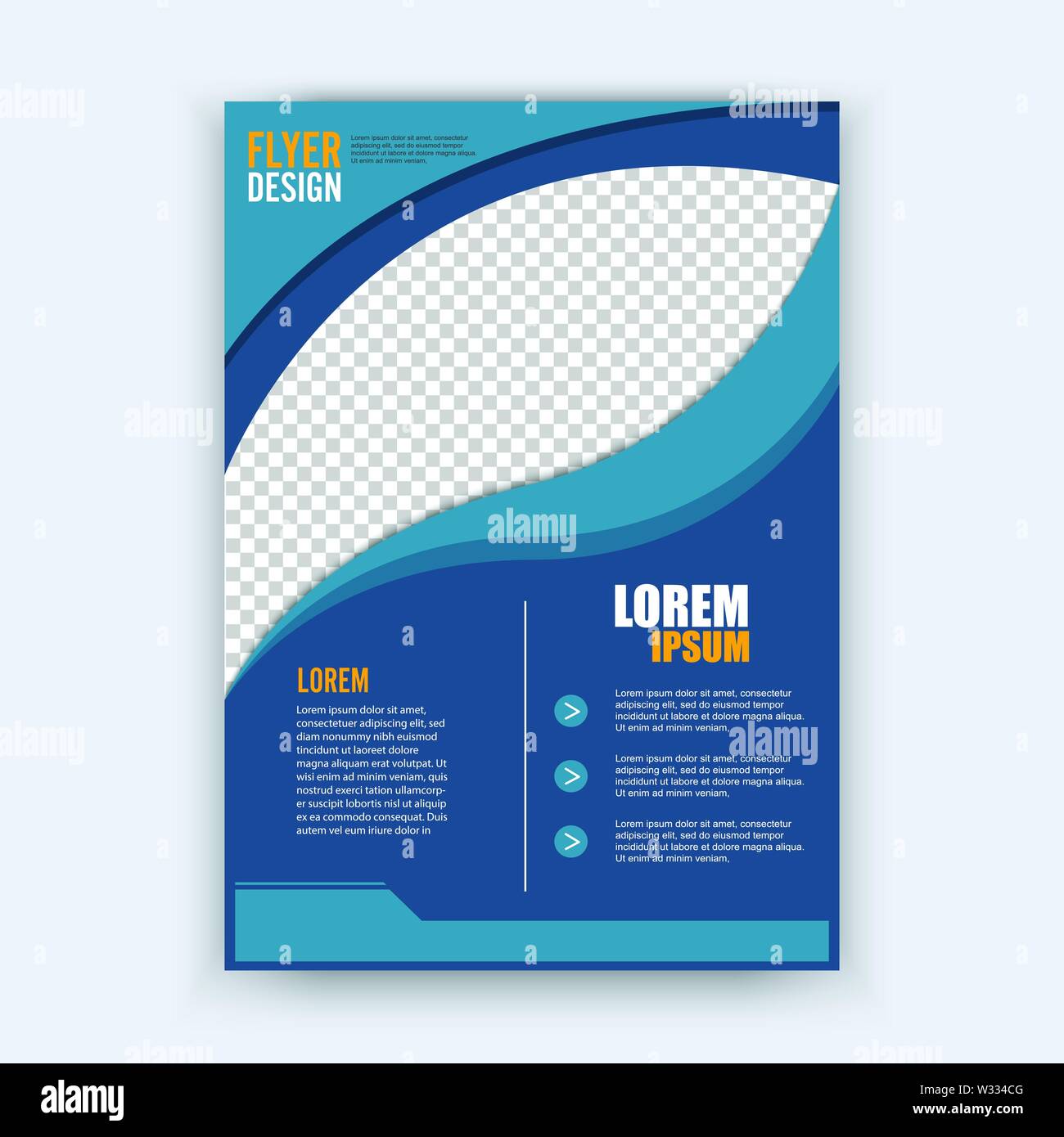 Résumé flyer design arrière-plan. Modèle de brochure. Peut être utilisé pour la couverture du magazine, d'affaires, l'éducation, la maquette Présentation. business flyer format A4 Illustration de Vecteur