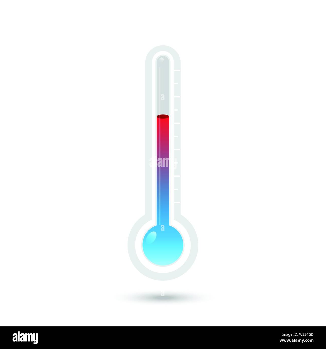 Icon Set thermomètre Illustration de Vecteur