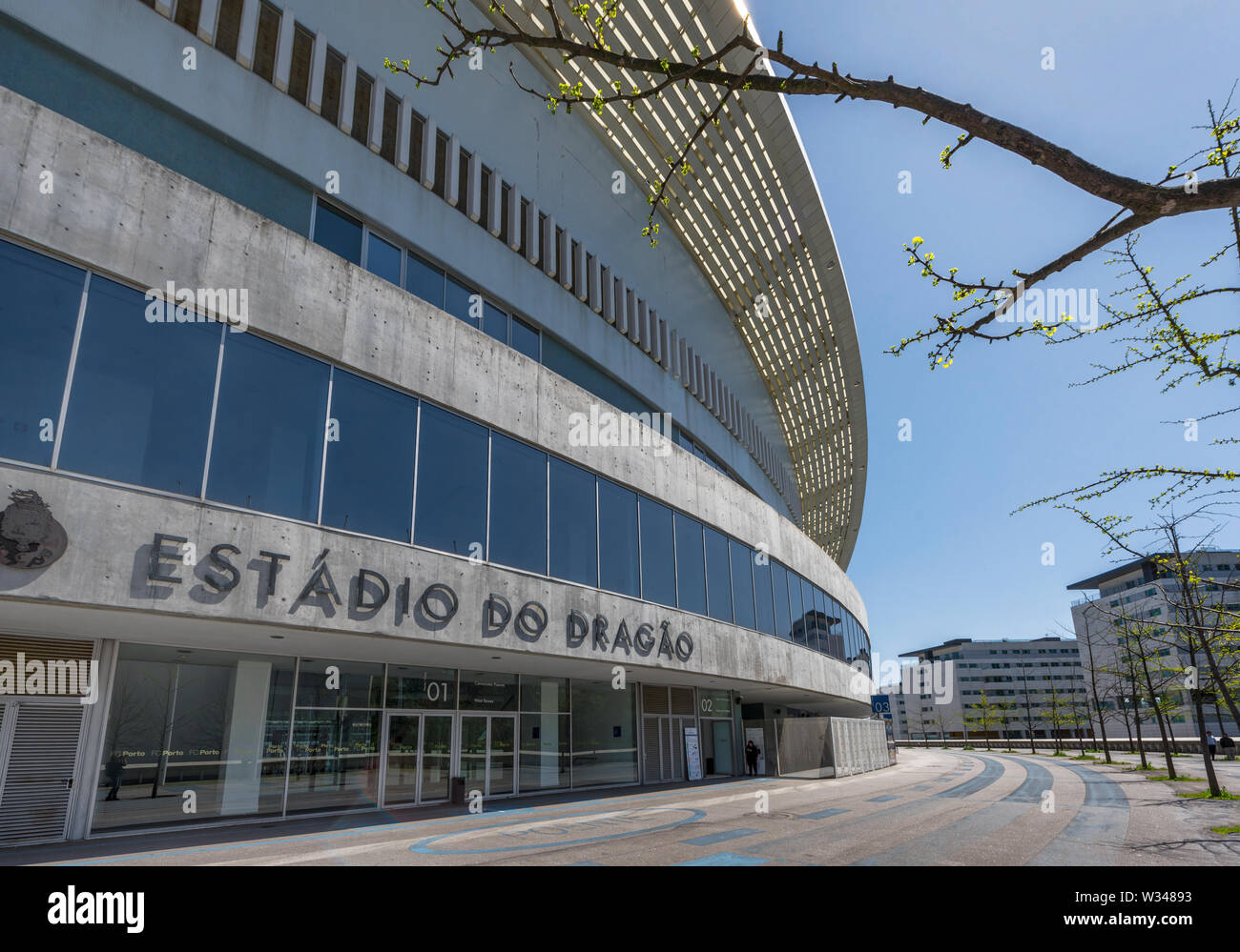 Avis sur l'Estadio do Dragao - l'arène officielle du FC Porto Banque D'Images