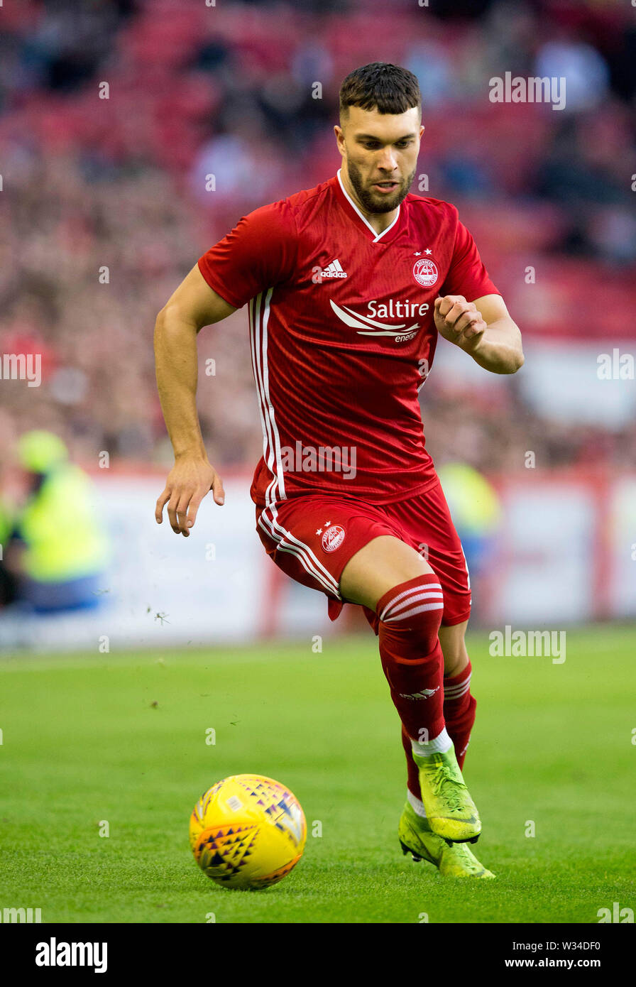 L'Aberdeen Connor McLennan durant l'Europa League, Premier tour de qualification à Pittodrie Stadium, Aberdeen. Banque D'Images