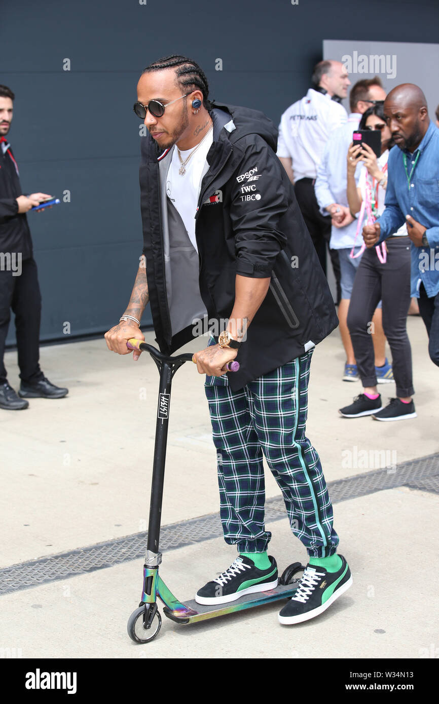 Silverstone, UK. 11 juillet, 2019. Silverstone, Angleterre Sport Grand Prix de Formule 1 en 2019 en Angleterre le pic : Lewis Hamilton, Source : LaPresse/Alamy Live News Banque D'Images