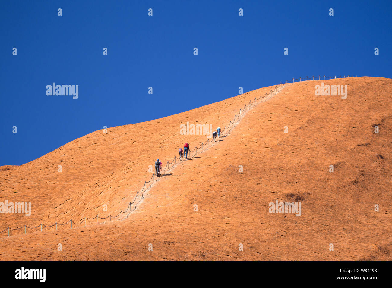 L'Uluru grimpeurs Banque D'Images