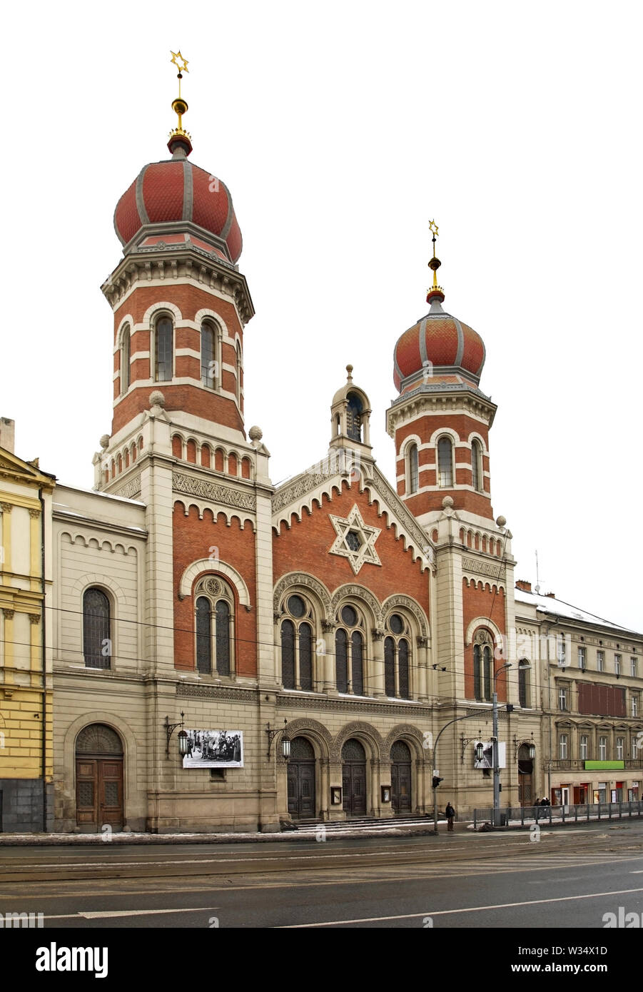 Grande Synagogue à Plzen. République tchèque Banque D'Images