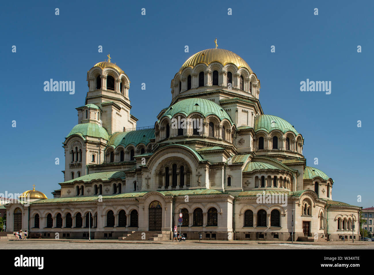 St la cathédrale Alexandre Nevsky, Sofia, Bulgarie Banque D'Images