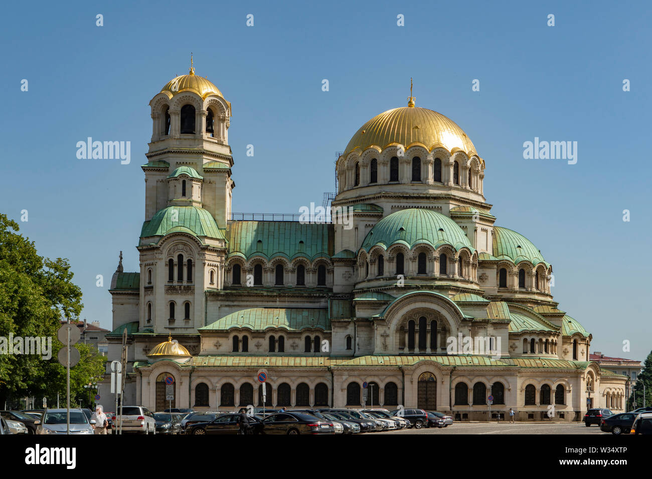 St la cathédrale Alexandre Nevsky, Sofia, Bulgarie Banque D'Images