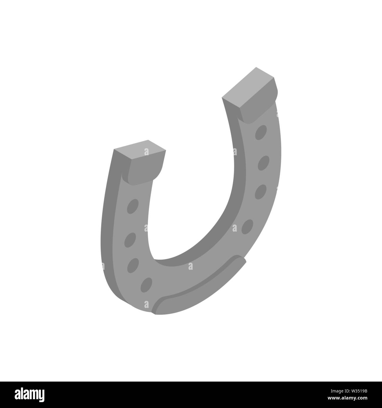 Horseshoe isolés. Bonne chance symbole. vector illustration Illustration de Vecteur