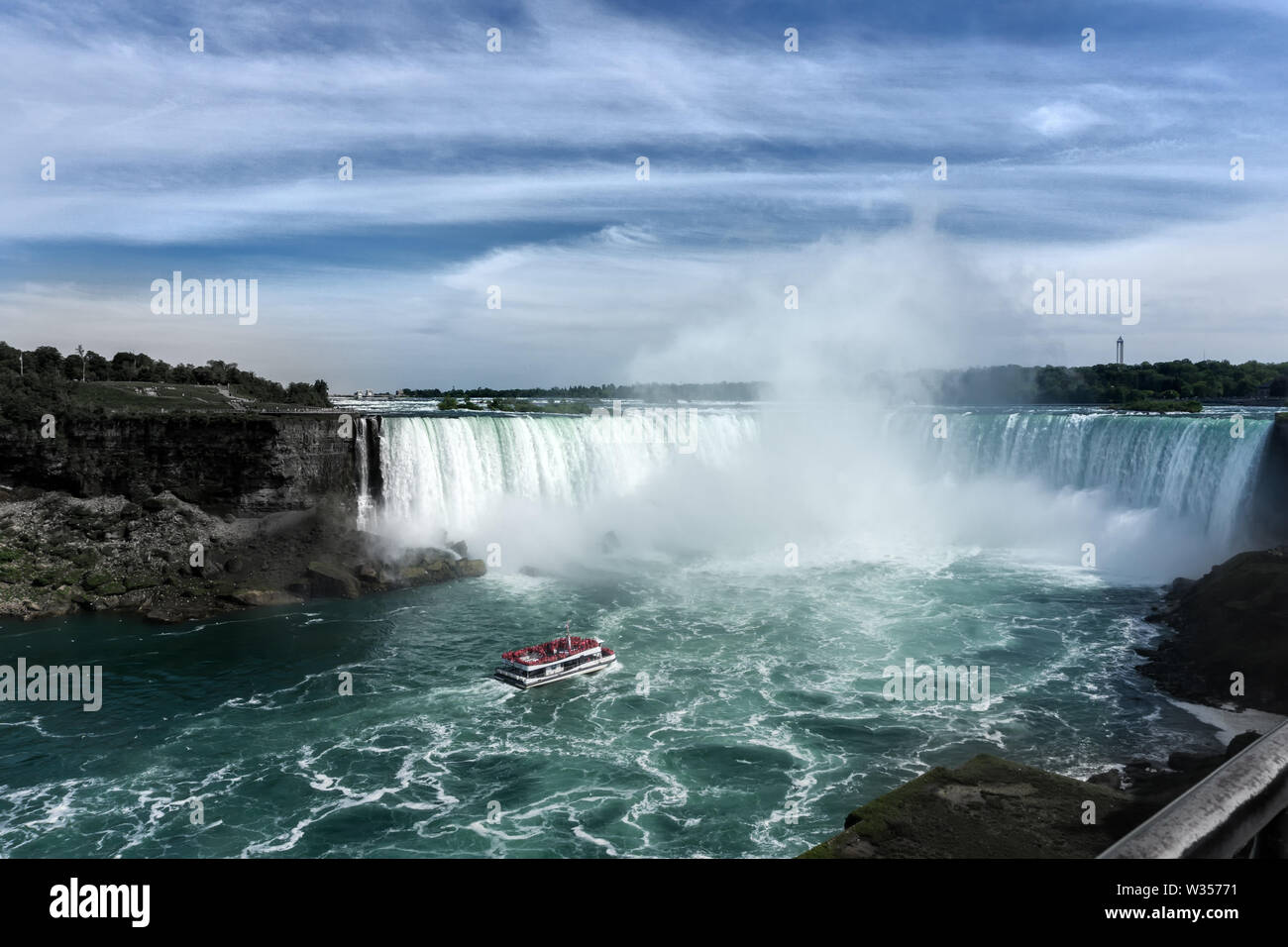 Canada Niagara Falls Juin 2019, Brink Of Niagara Falls Canadian Horseshoe Banque D'Images