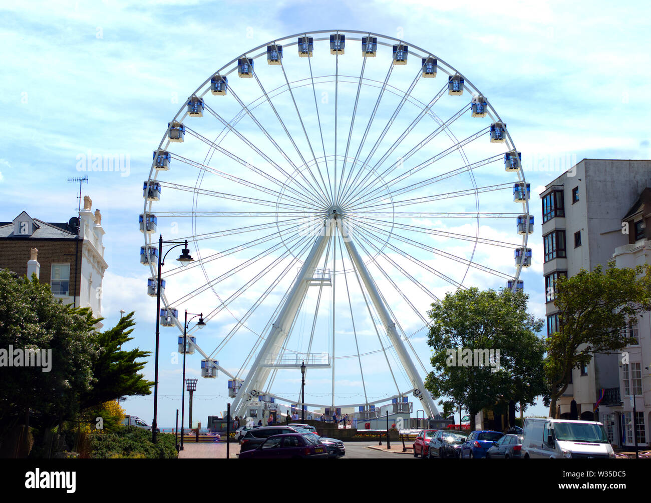 Grande roue sur le bord de mer à Worthing Banque D'Images