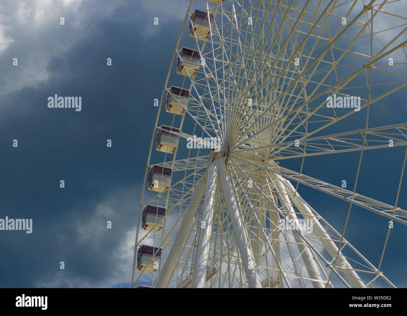 Grande roue sur le bord de mer à Worthing Banque D'Images