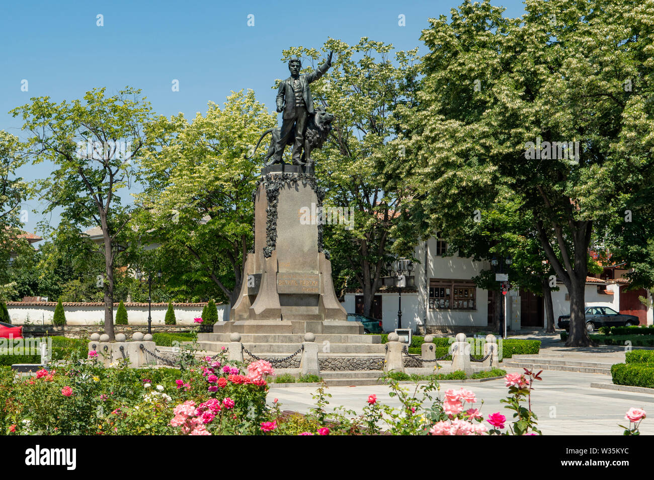 Vasil Levski Monument, Karlovo, Bulgarie Banque D'Images