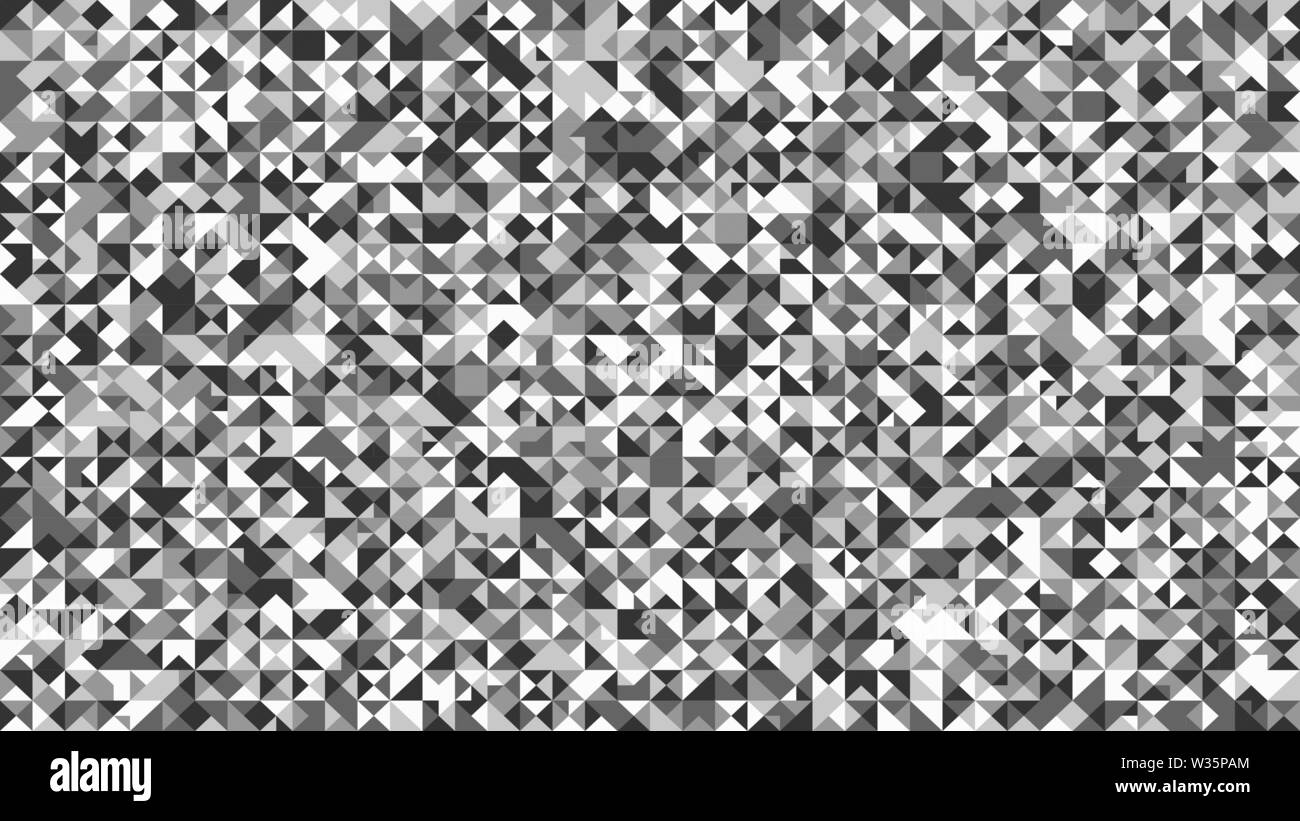 Gris polygonale triangle mosaïque motif de fond - vecteur conception abstraite monochrome Illustration de Vecteur