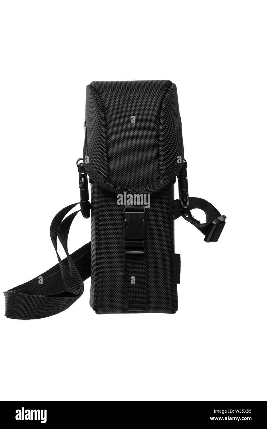 Sac tactique isolé sur fond blanc. Banque D'Images