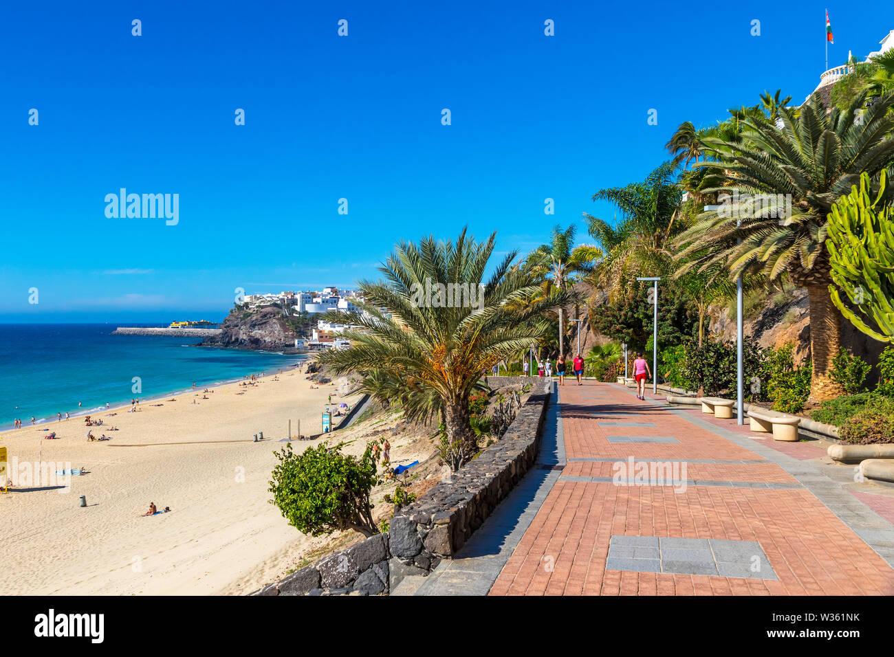 Plage de Morro del Jable Jandia beach (ville) sur l'île de ...