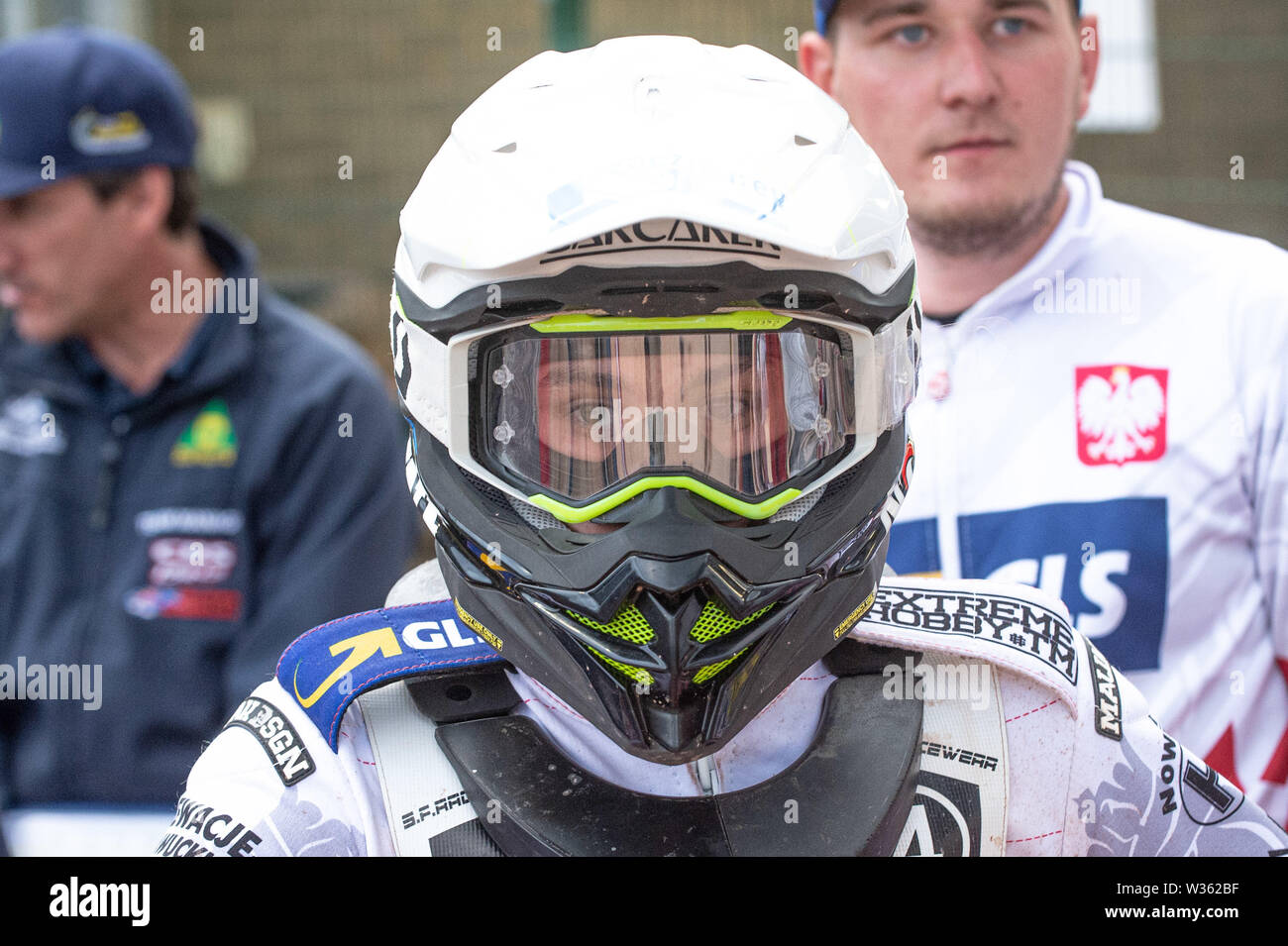 Manchester, UK. 12 juillet, 2019. MANCHESTER, UK 13 juillet Bartosz Smektala au cours de la Équipe FIM Speedway U-21 Championnat du Monde de Speedway National Stadium, Manchester Le samedi 13 juillet 2019 (Crédit : Ian Charles | MI News) Credit : MI News & Sport /Alamy Live News Banque D'Images