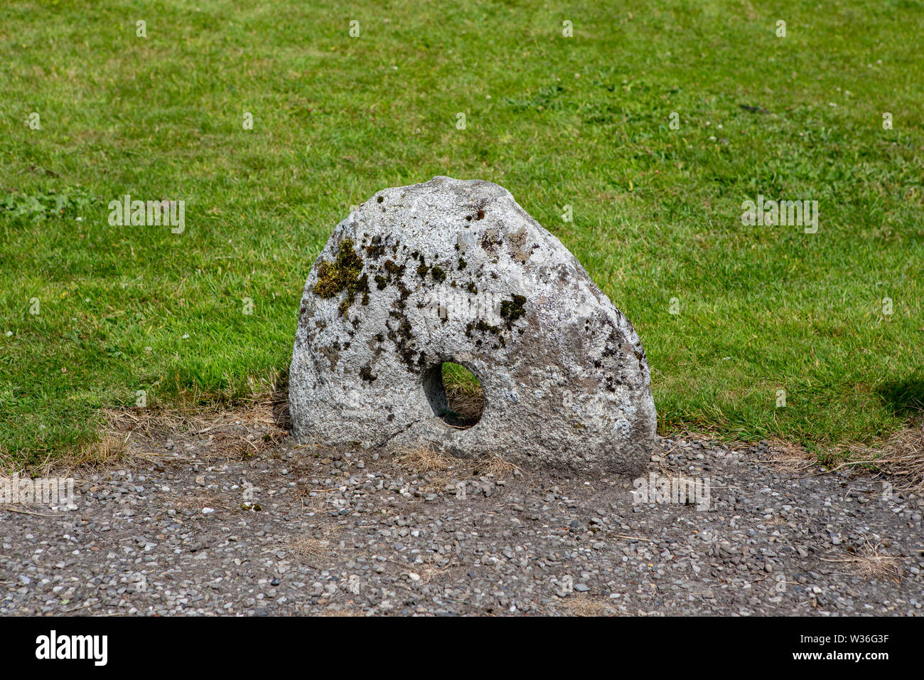 Les pierres tombales à Castledermot, dans le comté de Kildare Banque D'Images