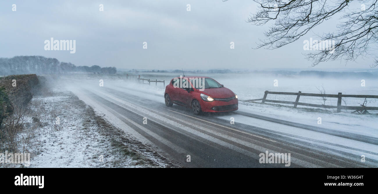 Bête de la tempête est atteint les Cotswolds, Gloucestershire, Royaume-Uni Banque D'Images